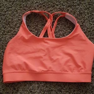 Lululemon neon orange bra